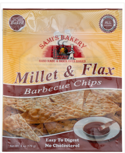 Millet and Flax Barbecue Chips