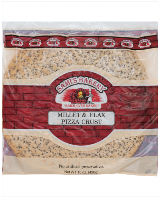 Millet and Flax Pizza Crust
