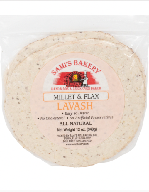 Millet and Flax Lavash