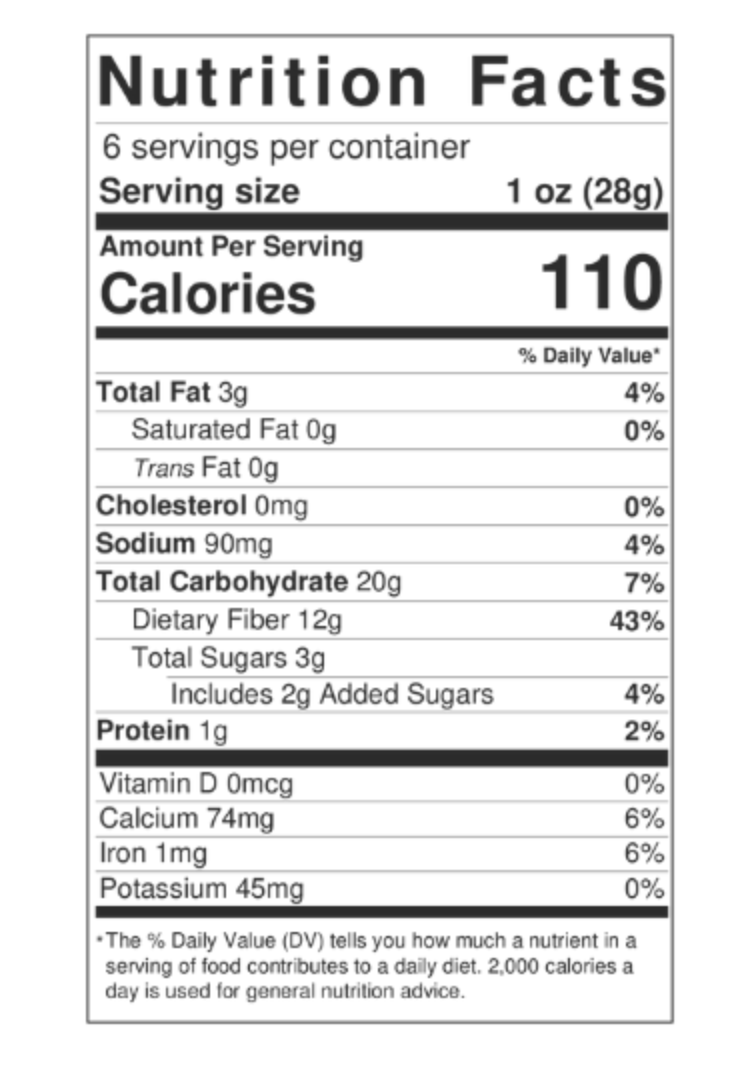Millet & Flax Cinnamon Chips